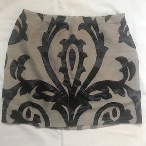 Ozbek flocked mini skirt